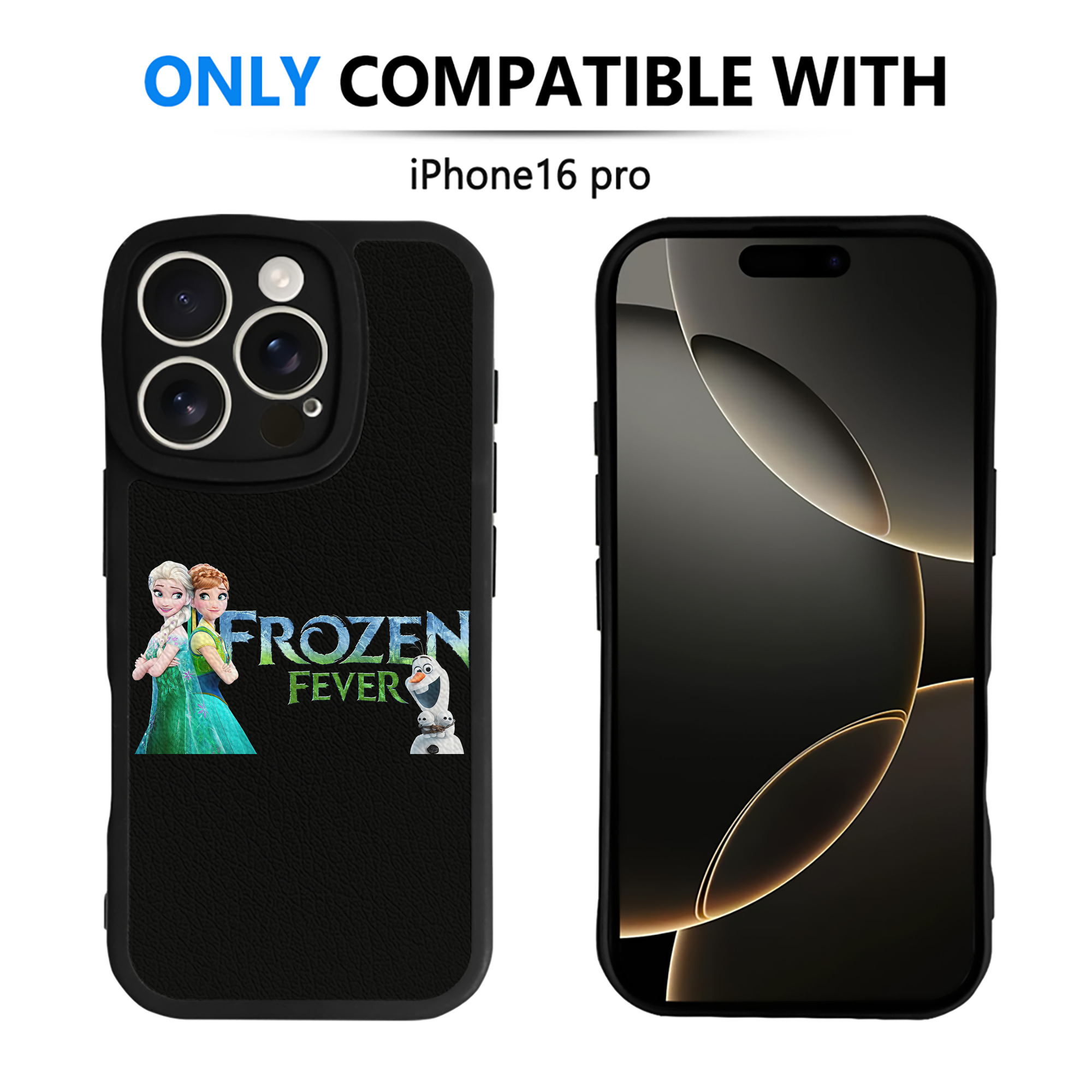 （画像用） アナと雪の女王 アンナ エルサ Frozen Anna Elsa 【iPhone 16シリーズ対応】シリコンスマホケース（レザー調） 材質：シリコン